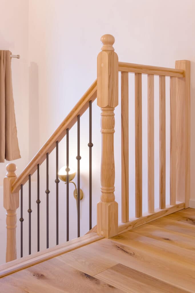 Garde-corps en bois massif