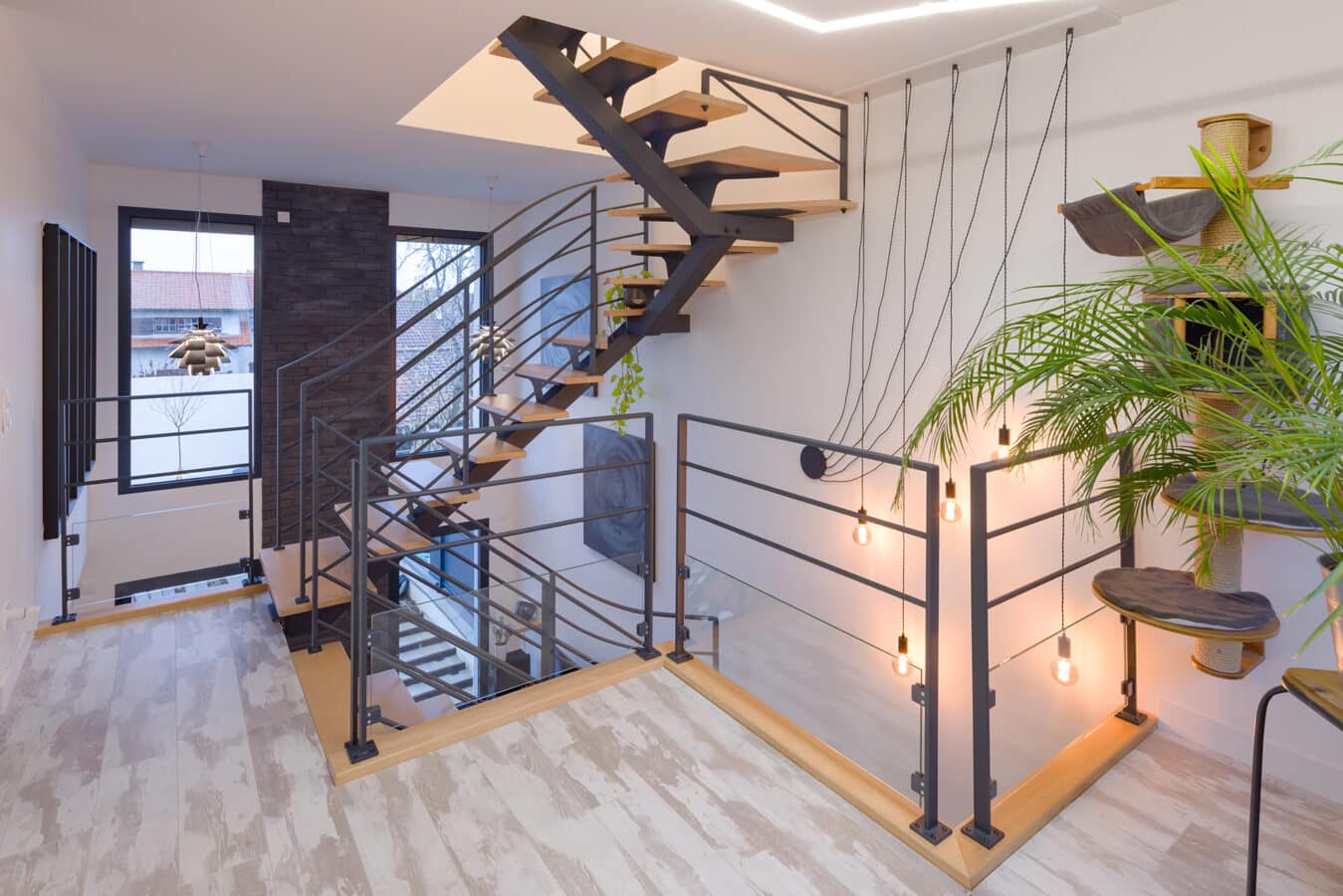 Escalier bois-métal sur mesure | Style industriel & contemporain
