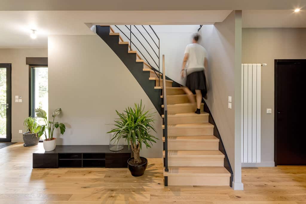 Escalier quart tournant