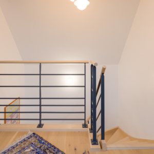 garde-corps bois et métal pour escalier sur mesure