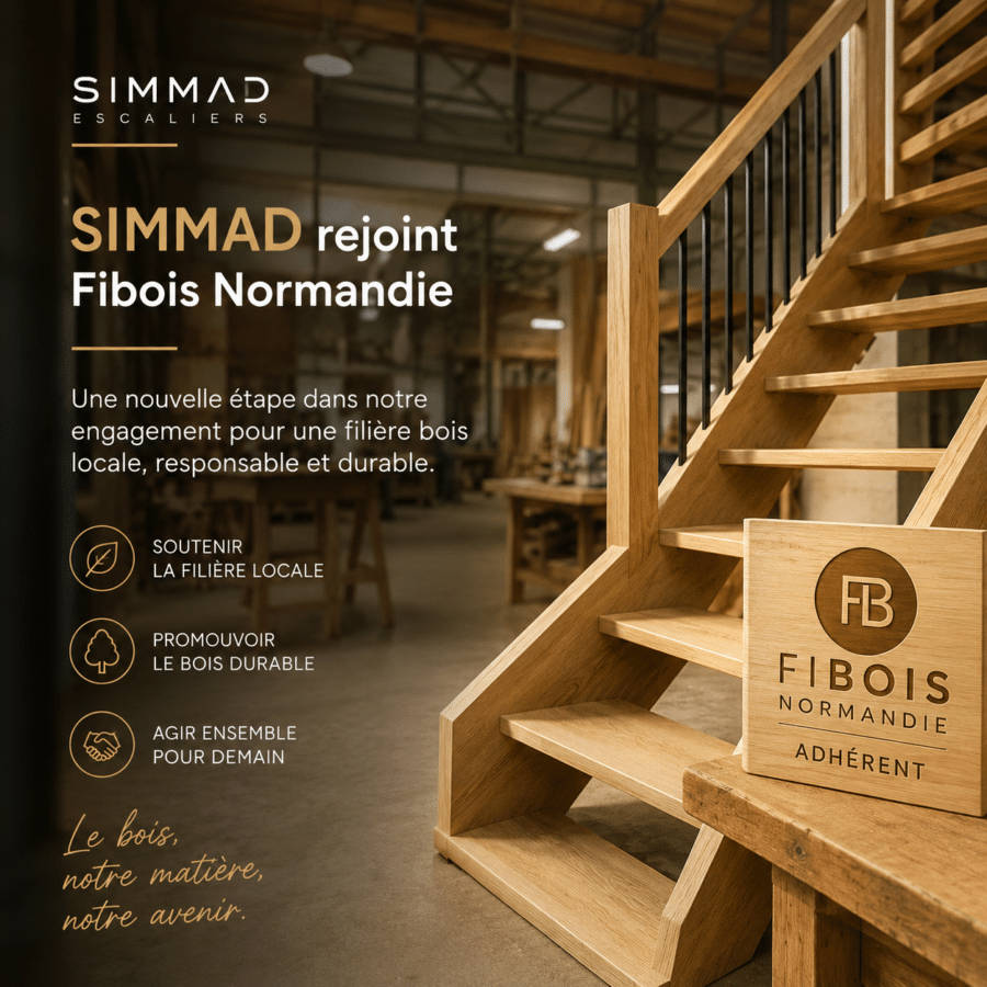 SIMMAD Escaliers rejoint Fibois Normandie, l&rsquo;interprofession de la filière forêt-bois